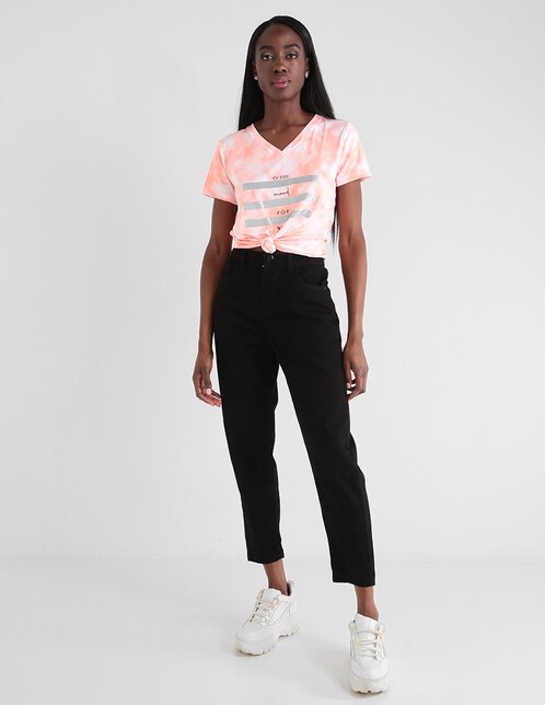 Jeans capri Contempo corte mom para mujer en SB