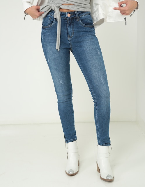 Jeans super skinny Seven Jeans 9444stob corte cintura alta para