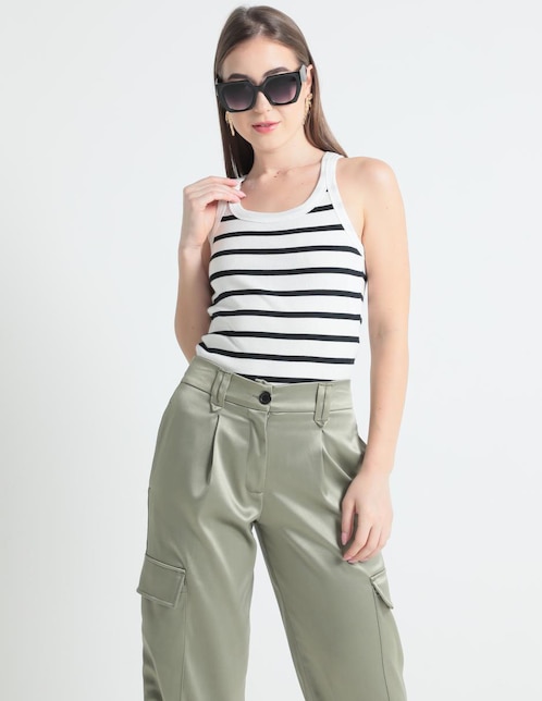 Top cuello redondo tirante ancho 1