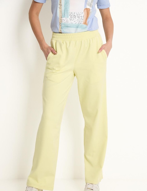 Pants amplio Contempo con elástico para mujer