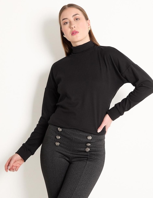 SUDADERA CONTEMPO, NEGRO