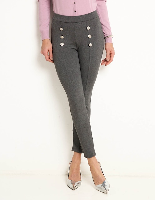 Legging Contempo cintura alta con elástico para mujer