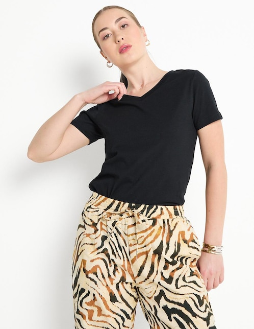 PLAYERA COM25025-03 CONTEMPO, M, NEGRO