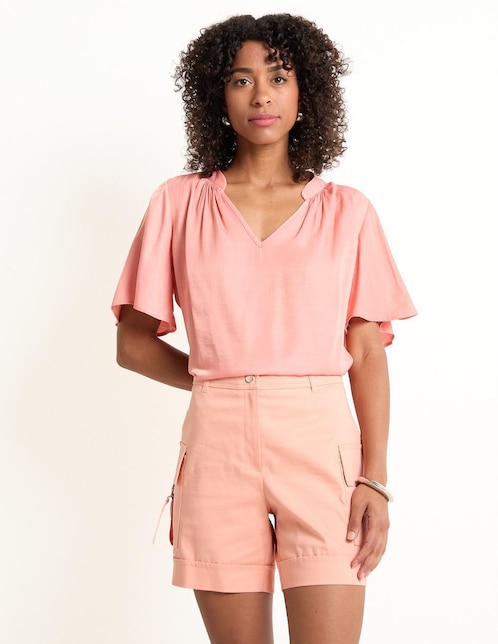 Blusa manga corta para mujer 1