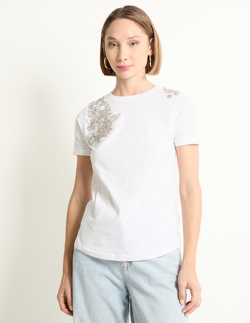 PLAYERA COM25343-08 CONTEM, CH, BLANCO