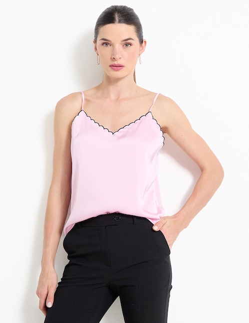 Top escote V tirante ajustable 1