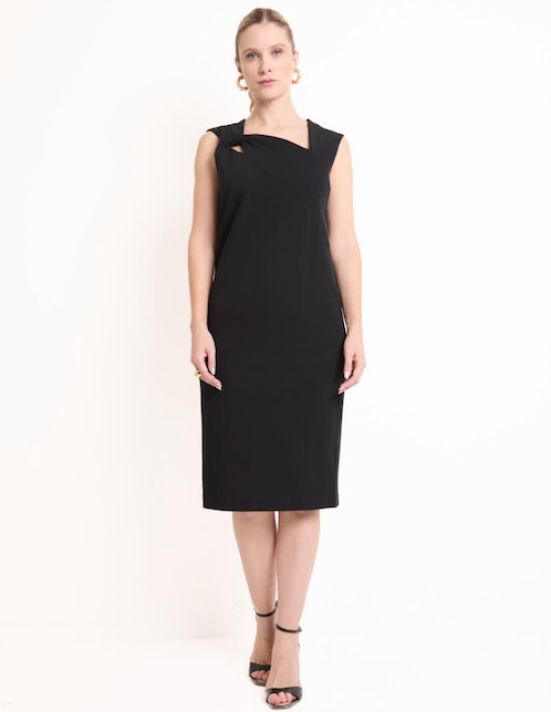 Vestido a la rodilla formal Contempo para mujer