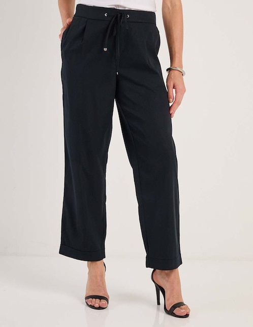 Pantalón relaxed wide leg para mujer 1