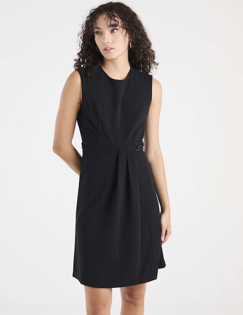 Vestido corto casual Contempo para mujer