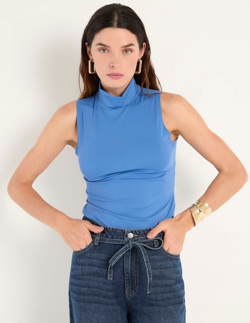 Top Contempo cuello alto