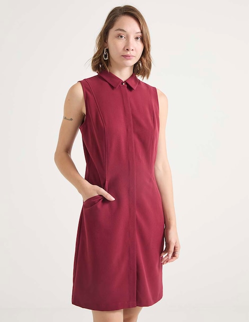 Vestido corto casual Contempo para mujer