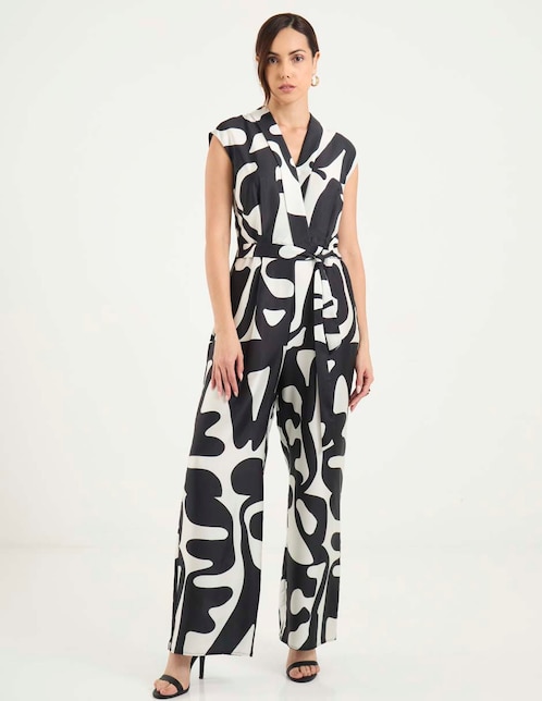 Jumpsuit Contempo casual estampado animal print para mujer