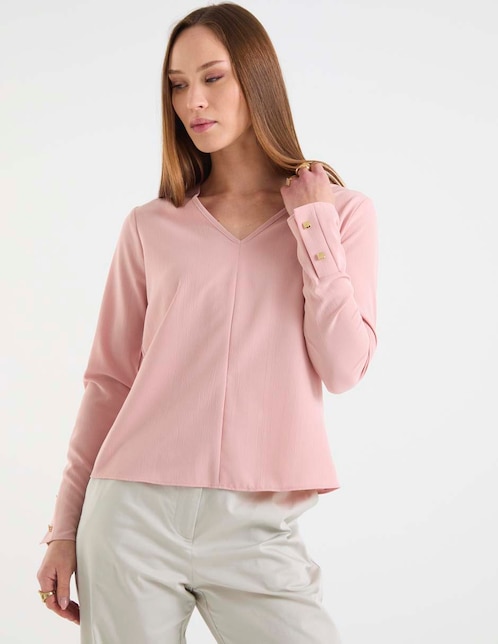 Blusa manga larga para mujer 1