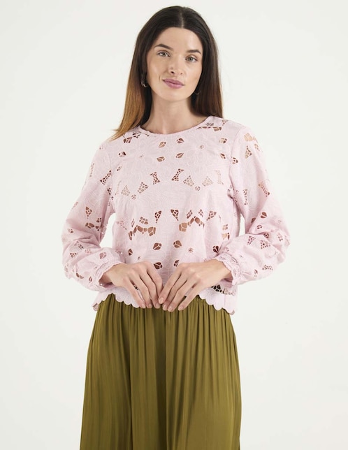 Blusa manga larga para mujer 1
