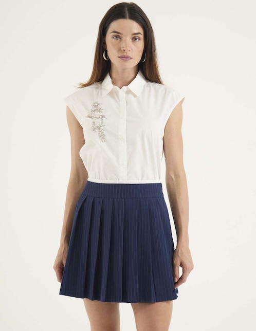 Blusa manga corta para mujer 1