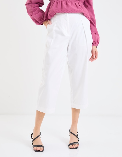 Pantalón capri Contempo straight para mujer