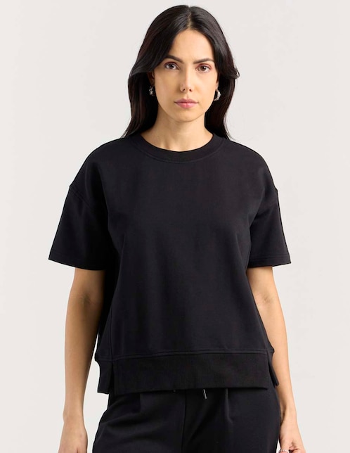 SUDADERA CONTEMPO, NEGRO, M