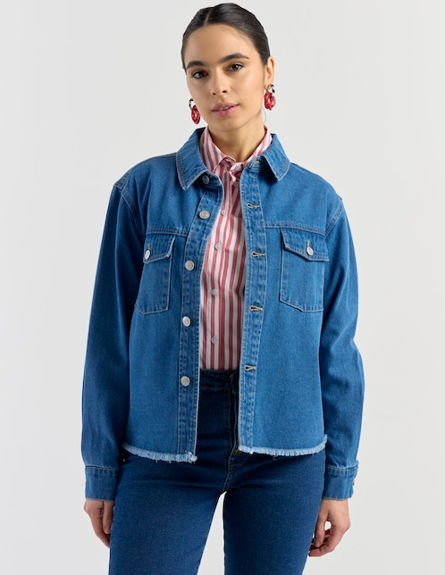 Chamarra denim para mujer 1