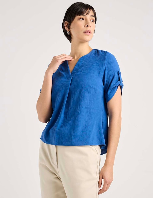 Blusa manga corta para mujer 1