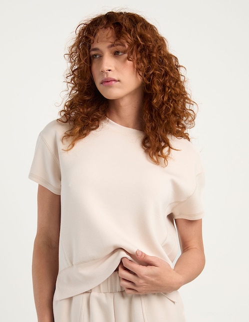 SUDADERA CONTEMPO, ARENA BLANCA, CH