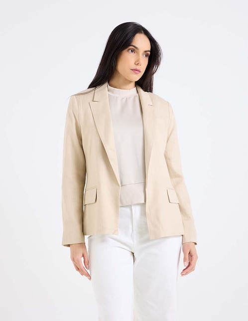 SACO CONTEMPO, 34, KHAKI CLARO COM26103