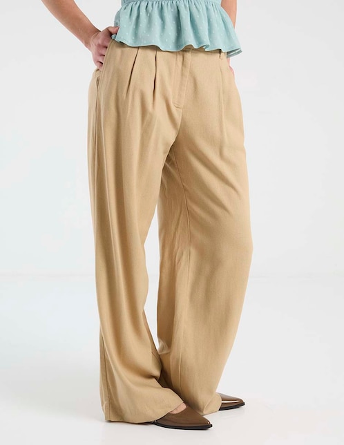 Pantalón relaxed amplio para mujer 1
