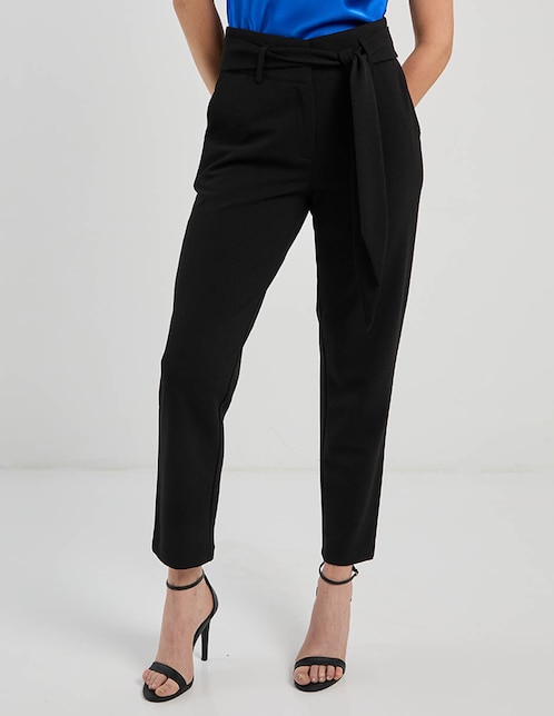 Pantalón straight Contempo slim para mujer