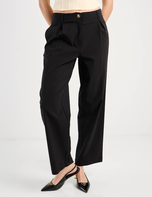 Pantalón relaxed wide leg para mujer 1