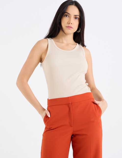 Top cuello redondo tirante ancho 1