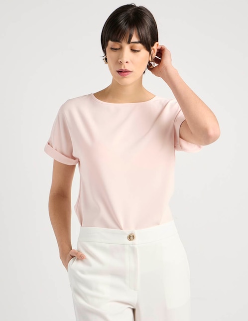 BLUSA COM26015-02 CONT, ECH, ROSEWATER