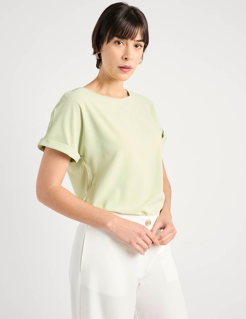 Blusa manga corta para mujer 1