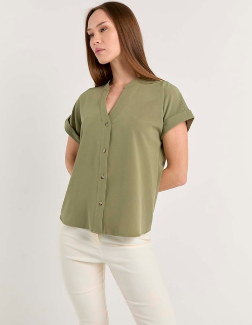 Blusa manga corta para mujer 1