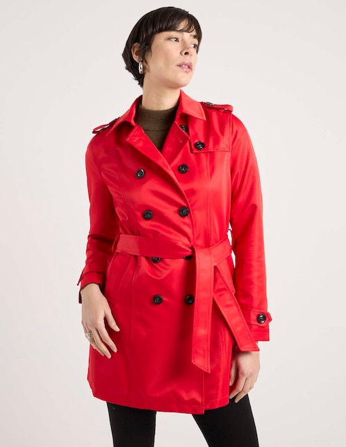 Gabardina con bolsillos para mujer 1
