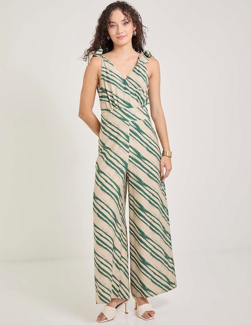 Jumpsuit Contempo estampado animal print para mujer