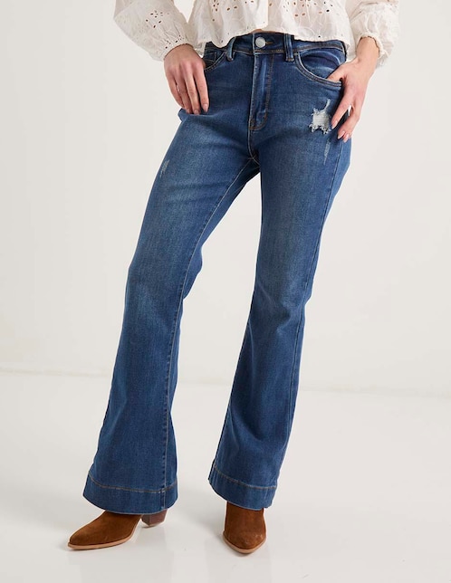 Jeans bota para mujer 1