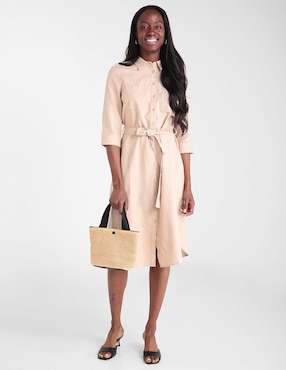 Vestido midi casual Contempo para mujer