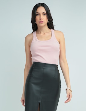 Playera Contempo Cuello Redondo Para Mujer