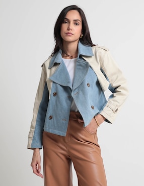 Gabardina Contempo Para Mujer