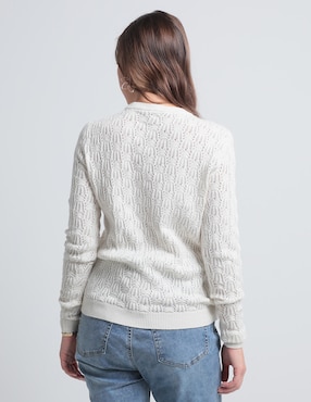Suéter Contempo cuello redondo para mujer