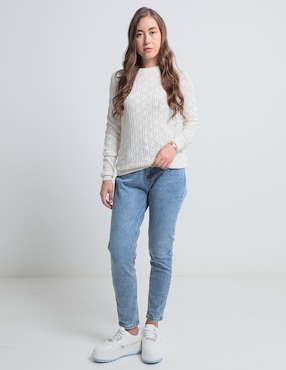 Suéter Contempo cuello redondo para mujer