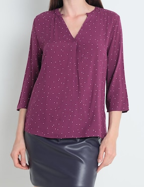 Blusa manga 3/4 para mujer