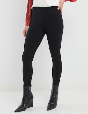 Legging Contempo A La Cintura Con Elástico Para Mujer