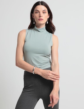 Blusa Contempo Sin Manga Para Mujer