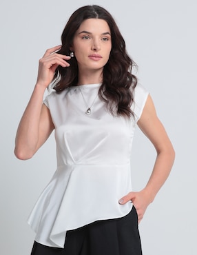 Blusa Contempo Manga Corta Para Mujer