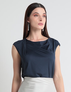 Blusa Contempo Sin Manga Para Mujer