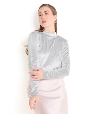 Blusa manga larga para mujer