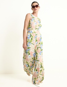 Jumpsuit Contempo Estampado Floral Para Mujer