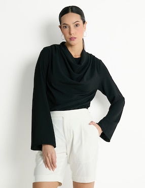 Blusa manga larga para mujer