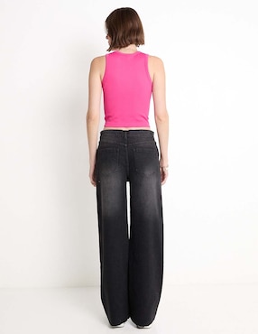 Jeans wide leg Contempo para mujer