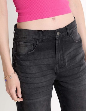 Jeans wide leg Contempo para mujer